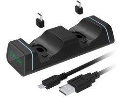WiseGoods Premium Controller Oplaadstation Geschikt Voor Xbox / Nintendo & PS5 – Inclusief 2 Accu’s – Draadloze Oplader
