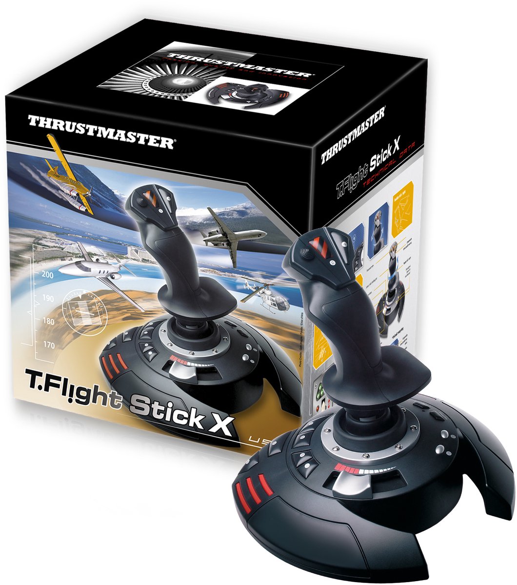 Bol.com Thrustmaster T.Flight Stick X - Flight Control Systeem - Joystick - voor PC aanbieding