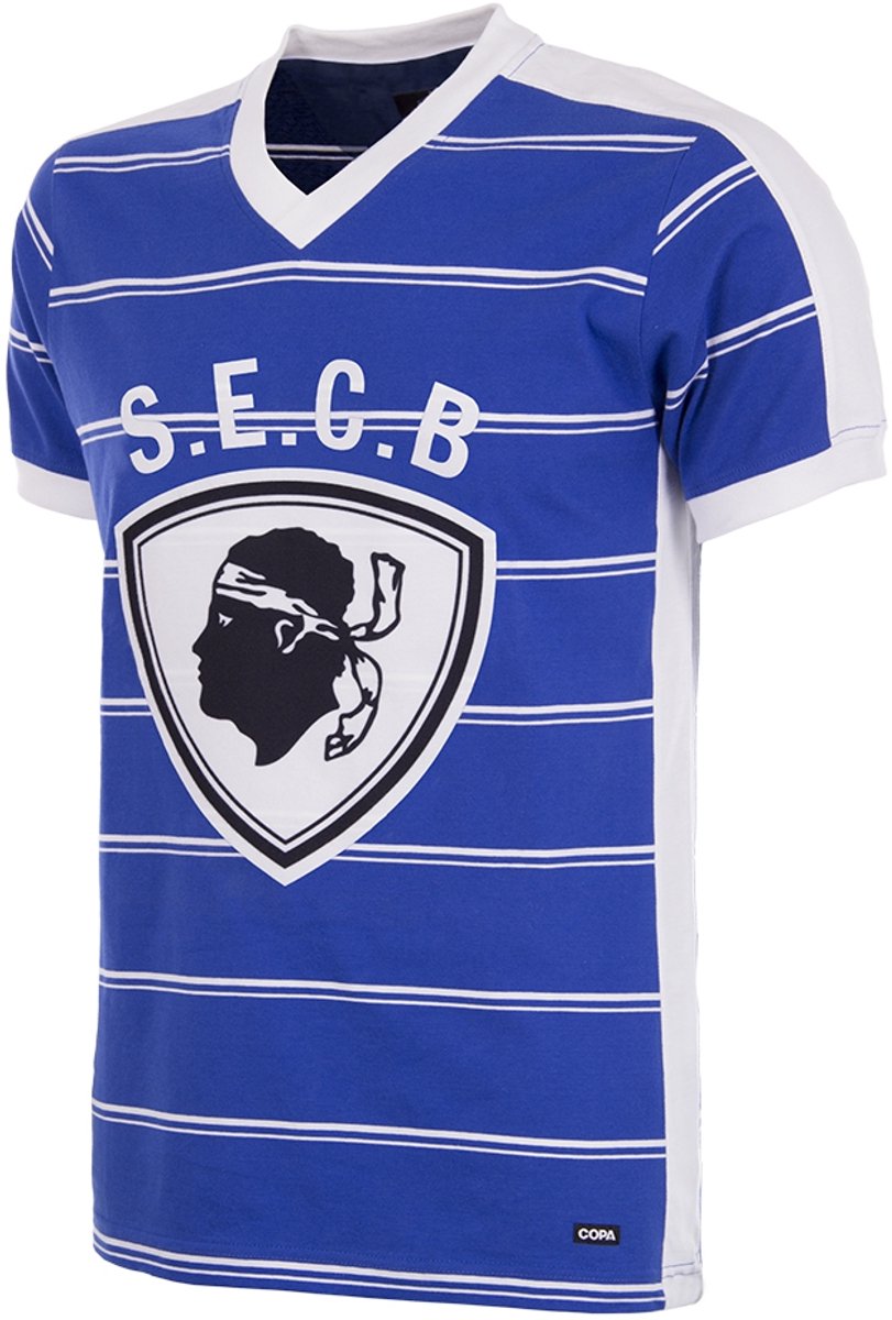 COPA - SC Bastia 1981/82 Retro Voetbalshirt - Heren - Blauw - XXL