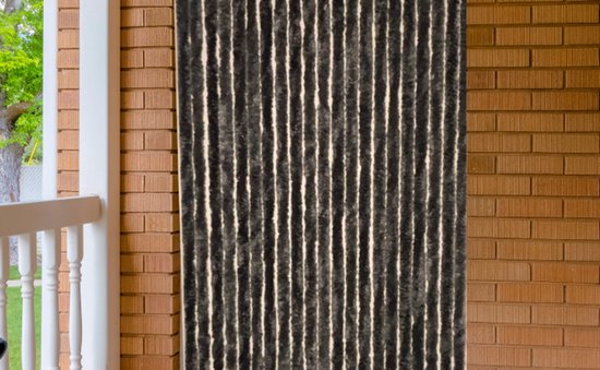 Vliegengordijn Kattenstaarten Antraciet - 90cm x 220cm van Merkloos — afbeelding 3