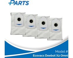 Ecovacs Deebot X2 Omni Stofzakken (4 Stuks, Plus.Parts® alternatief voor DDB030025)