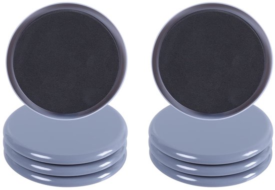 Viltglijders, zelfklevend, rond, 25 mm, 5 mm dik, 16 x meubelglijders voor zware meubels, lichtbruin, bescherming voor parket of laminaat, voor meubelpoten, tafelpoten, stoelpoten, stoelen - Made in