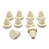Fixem 10x Aanslagdopjes Wit – Rubber Deurbuffer & Kozijnbuffer – Optimale Bescherming Tegen Stoten – Geruisloze Sluiting – Eenvoudig te Monteren – Geschikt voor 6mm Gaten – Set van 10 Stootdoppen