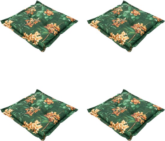 Madison - Coussin d'assise 50x50 - Vert - Lua Green - 4 Pièces