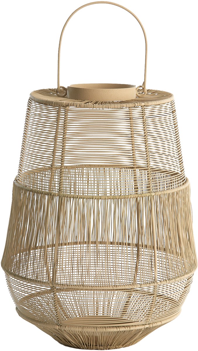 Windlicht SEZELA - Ø28x38cm - Grijs