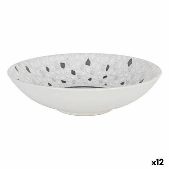 Platos De Postre La Mediterránea Barroc - 12 Unidades, Porcelana, 20 Cm, Multicolor