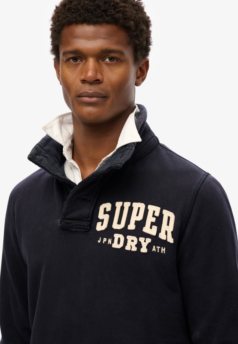 Superdry Vintage Athletic sweatshirt met kraagloze hals Heren Truien Marineblauw