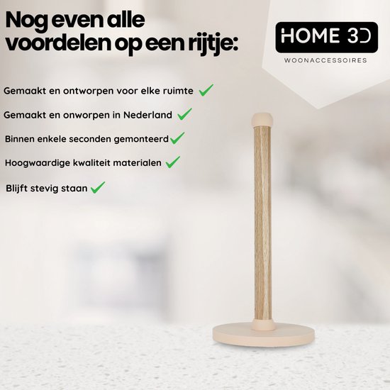 Keukenrolhouder zonder boren met afrol bemse met één hand afscheuren en Keukenrolhouder zonder boren met afrol bemse met één hand afscheuren en