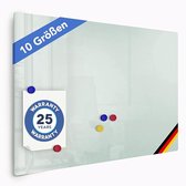 Navaris Glassboard - Magnetisch Bord Voor Aan De Wand - Memobord Van