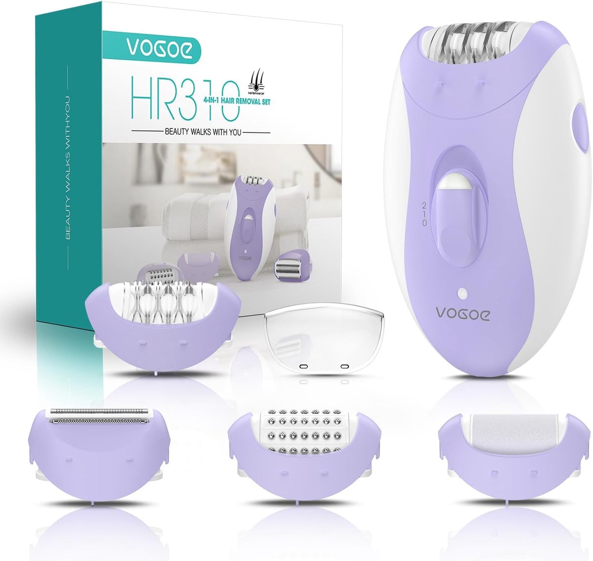Ontharingsapparaat voor vrouwen - Draadloze 4-in-1 Epilator met 2 Snelheden