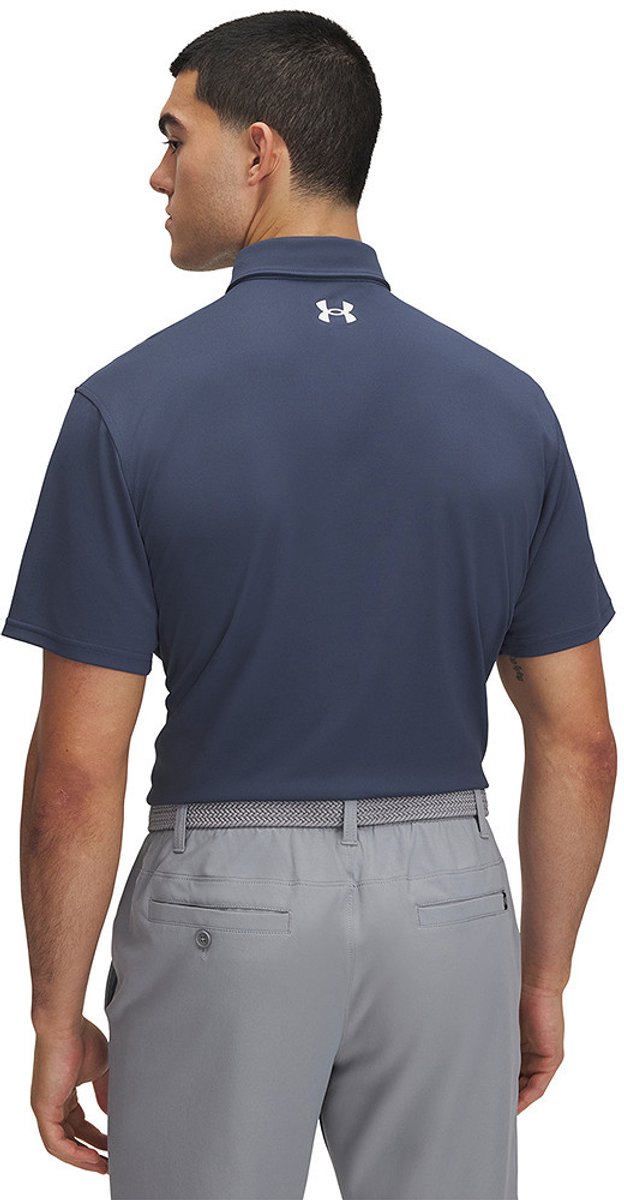 UA T2G Pique Polo-Downpour Gray / / White van Under Armour — afbeelding 4