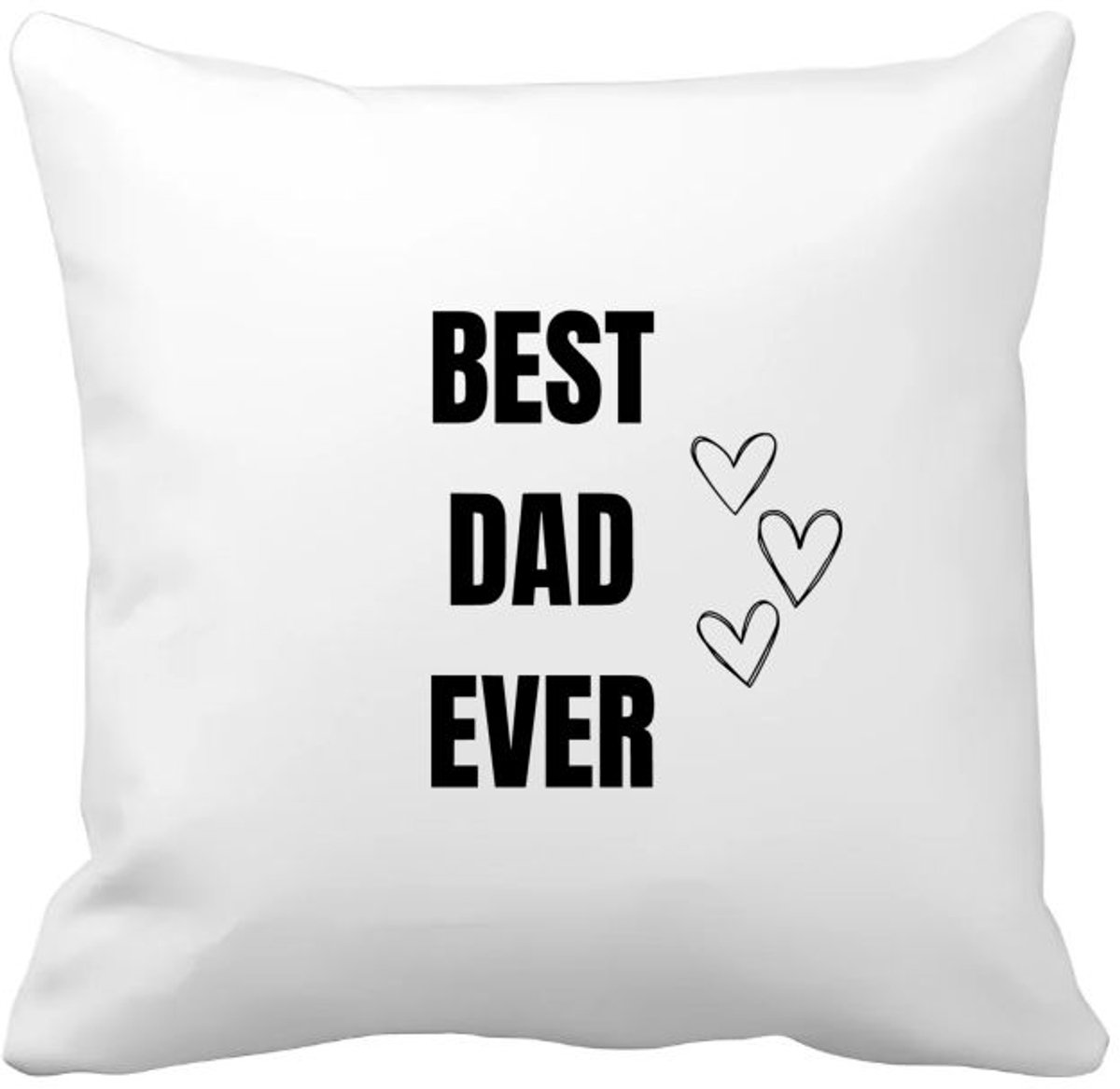 Akyol best dad ever Kussen hoes - Vader - papa - vaderdag - cadeau - verjaardag - opa - 40 bij 40 cm Multicolor