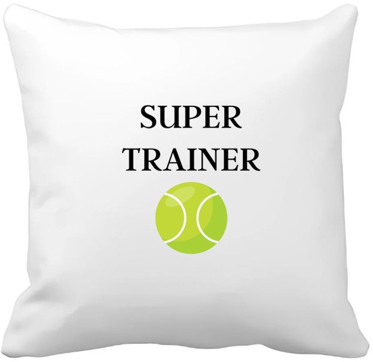 Akyol tennis met eigen naam Kussen hoes - Tennis - tennisser - sport - 40 bij 40 cm Multicolor
