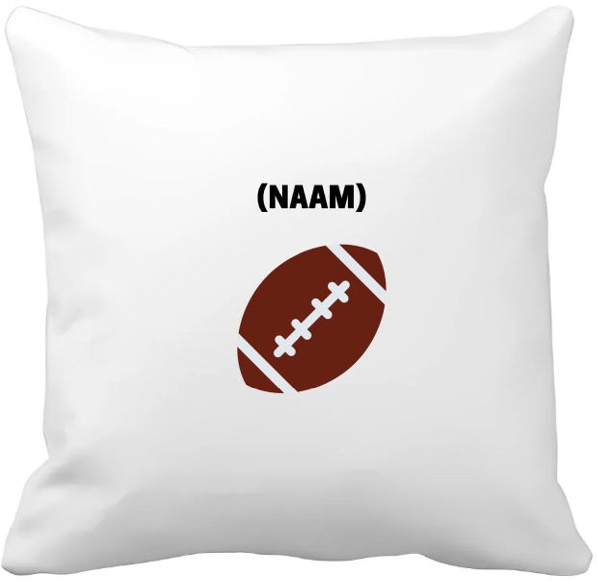 Akyol american football met je eigen naam Kussen hoes - American football - sport liefhebbers - nfl - verjaardag - verjaardagscadeau - mensen die houden van american football - cadeau - kado - geschenk - gift - 40 bij 40 cm Multicolor