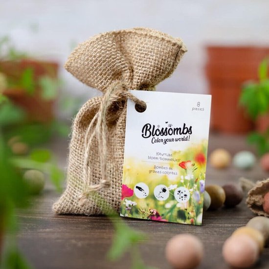 Bloembommetjes Giftbox mini Bloemen voor je Verjaardag - Blossombs - KunstZinnig Kado- en
