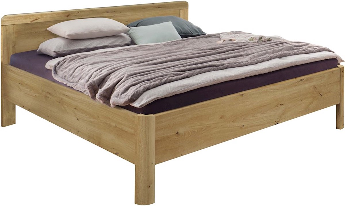 B Bright Bed Bienne Rondo - 120 x 210 cm - bianco eiche