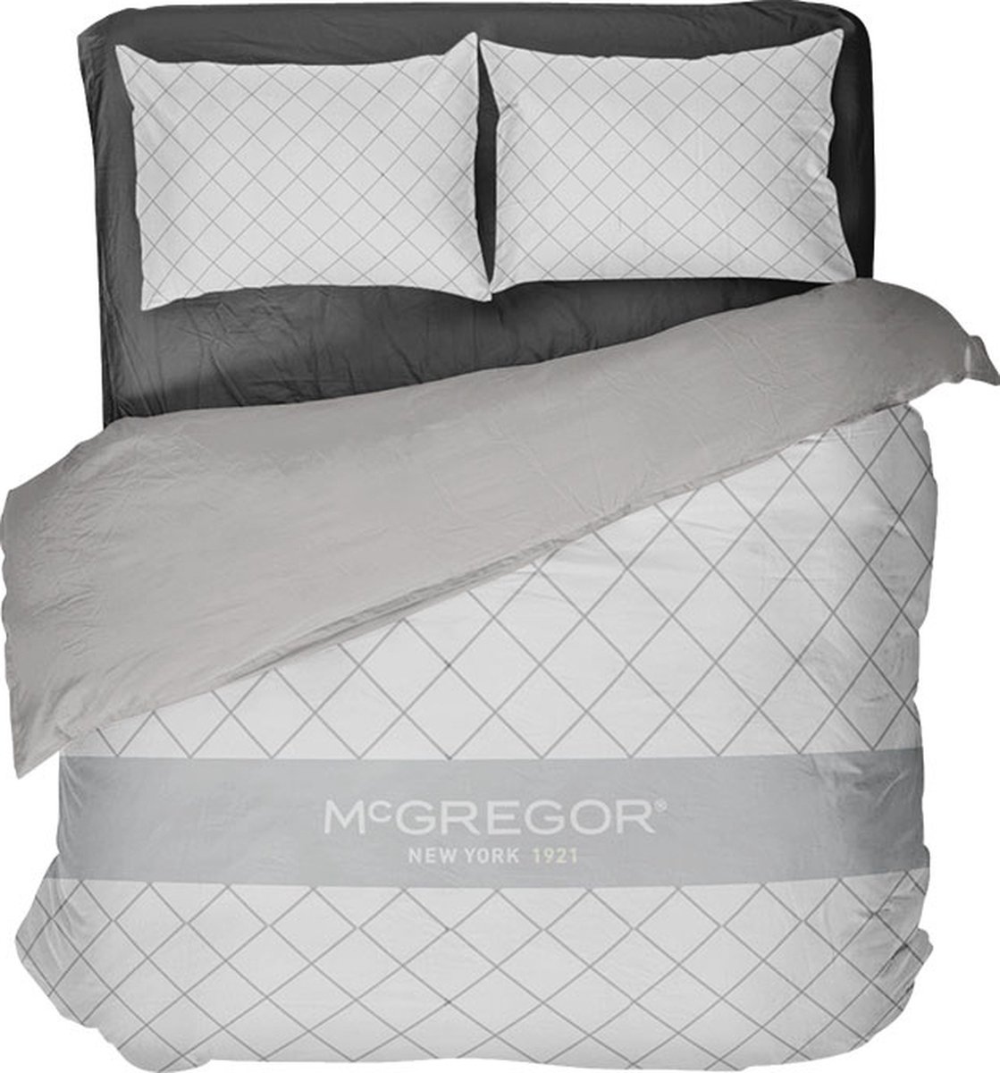 McGregor Times Square White Dekbedovertrek 2 persoons 200x220
