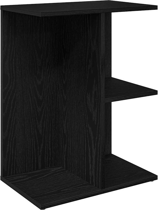 vidaXL - Nachtkastje - Zwart - Bewerkt hout - 2 stuks | Leen Bakker