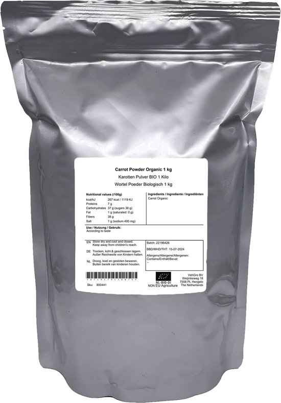 Wortel Poeder - 1 Kg - Holyflavours