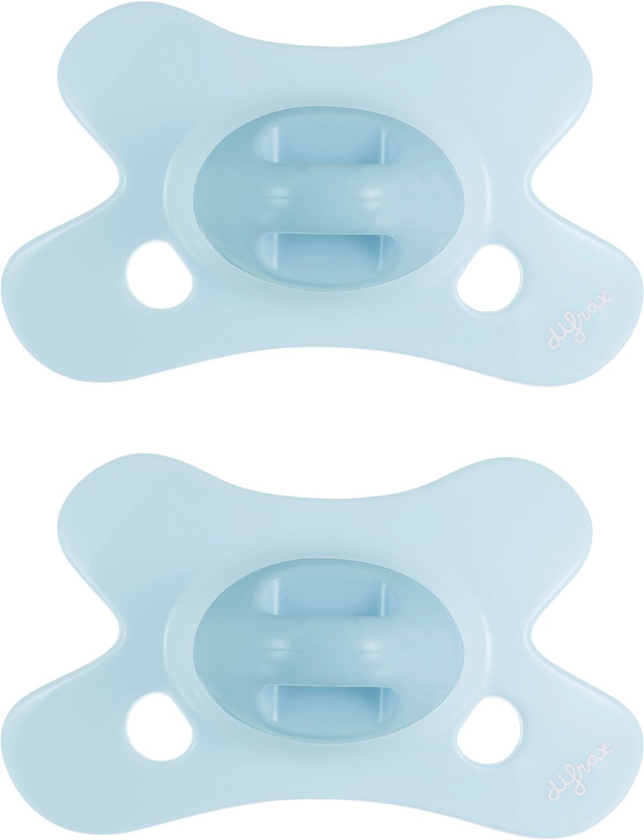 Difrax Fopspeen Dental - 0 tot 6 Maanden - Lichtblauw - 2 Stuks