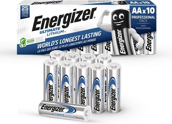 Energizer Ultimate Lithium - Wegwerpbatterij AA - 10 stuks