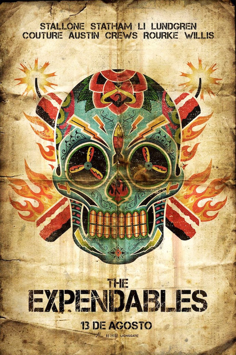 karo-art Poster - The Expendables, Originele Filmposter, Premium Print, Professioneel Fotopapier Multikleur