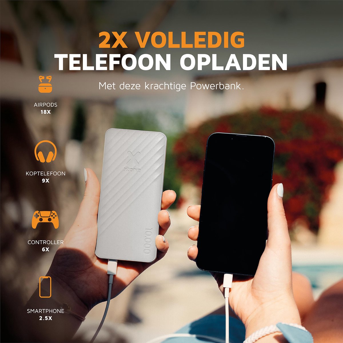 Xtorm Go2 Powerbank 10.000 mAh Snelle Oplader USB-C - afbeelding 3