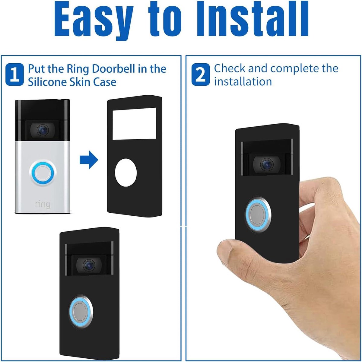 Siliconen hoes voor de Blink Video Doorbell - Weerbestendig en