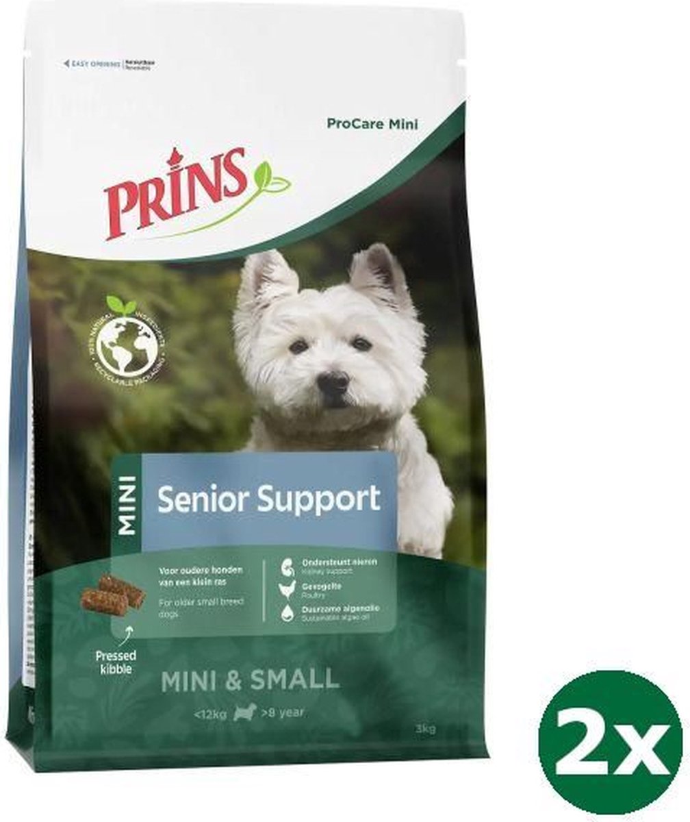 2x3 kg Prins procare mini senior hondenvoer