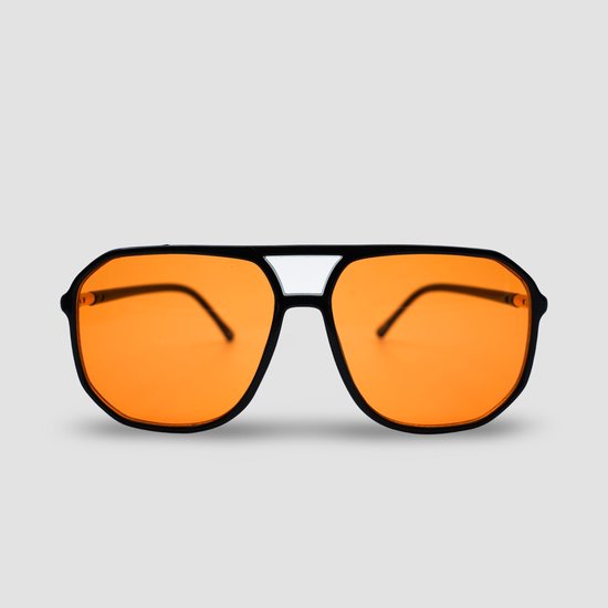 Montuurtjevoorjou - Perfetto Orange - Zonnebril - Heren - Dames - Festival Bril - Oranje Zonnebril - Koningsdag