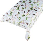 Tafelzeil Madura Lichtblauw - 140 x 350 cm - Multi tafellaken - Tafelkleed plastic - Voor buiten en binnen - Verschillende maten - Geleverd in een koker