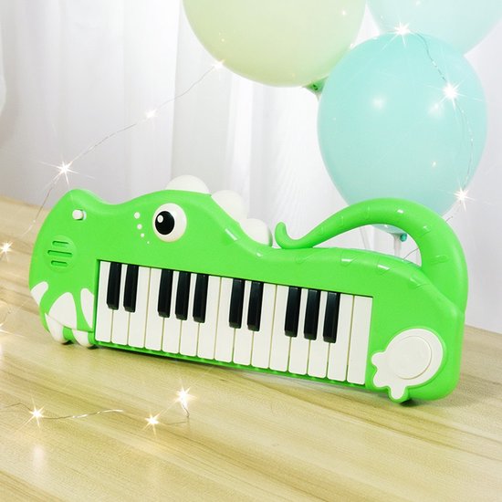 OODBLUE Dinosaurus Piano – Elektronisch Keyboard Speelgoed met 25 Toetsen & Liedjes voor Kinderen