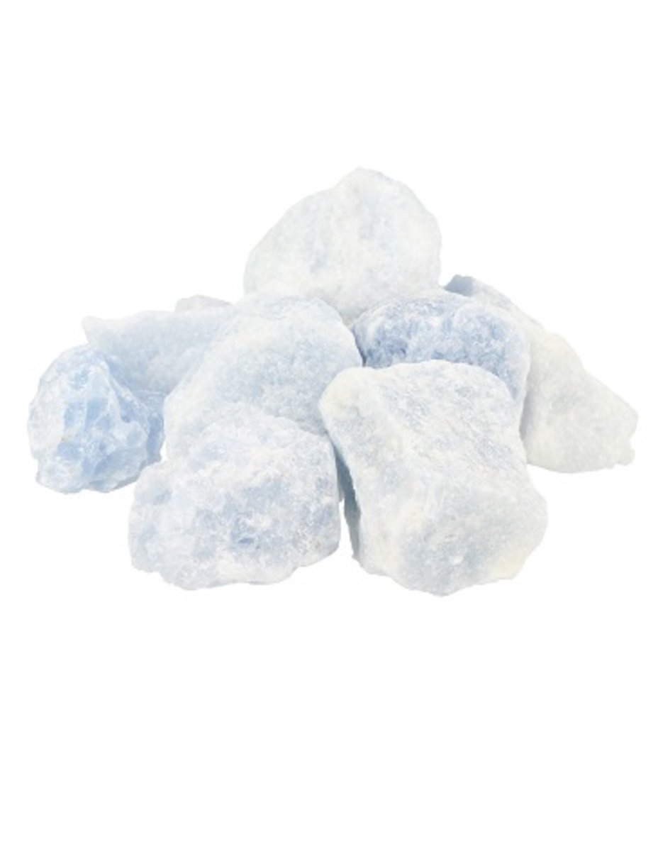 Ruben Robijn Calciet blauw 250 gr. ruwe brokjes