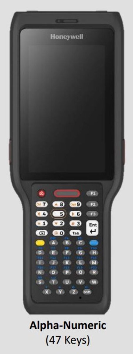Honeywell CK62, 2D, 10.5 cm (4''), alfa, RTC, hot-swap, USB-C, BT, Wi-Fi, Android, kabel (USB), GMS