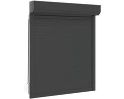 vidaXL - Rolluik - 100x120 - cm - aluminium - antracietkleurig