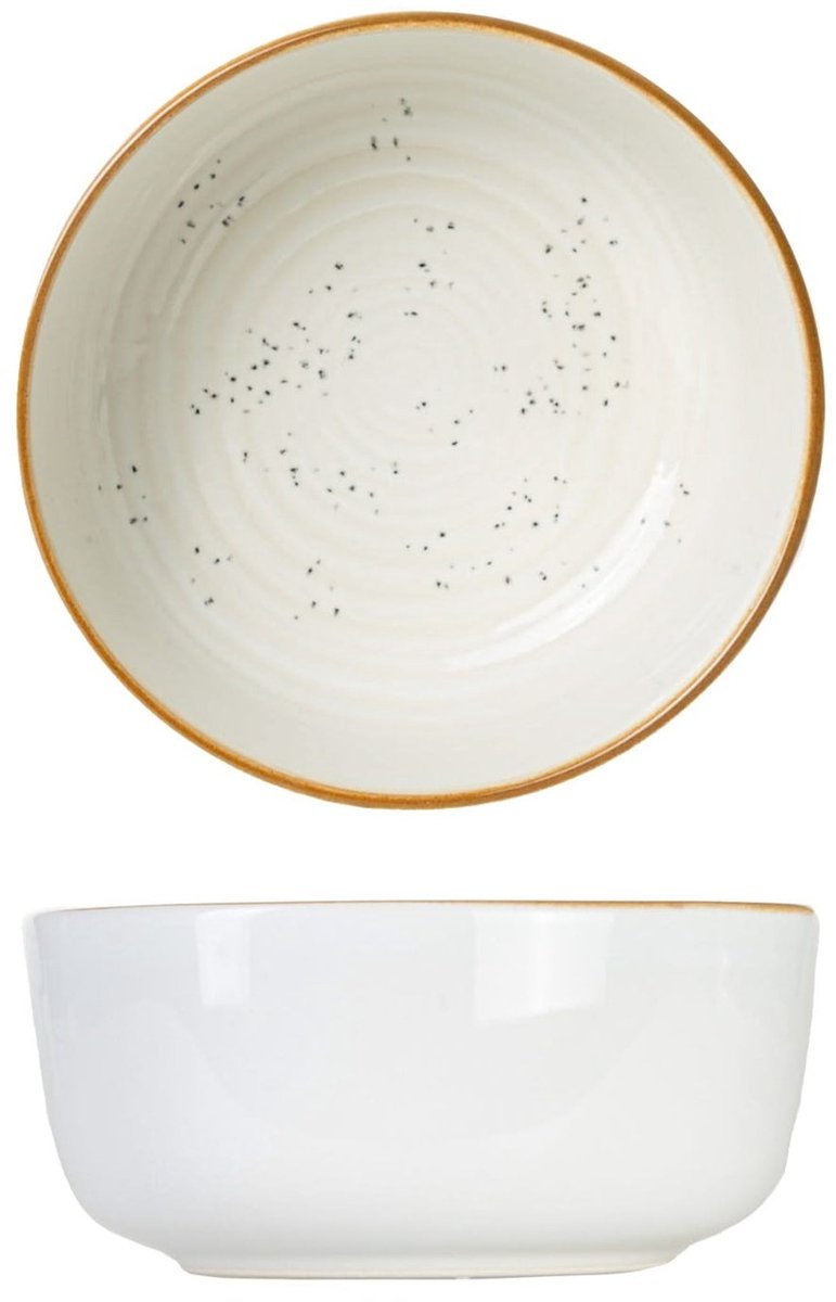 Lot De 6 Bols En Grès Baltic Vanille – Diamètre 14 Cm, Design Texturé, Vaisselle Durable Et élégante - 3