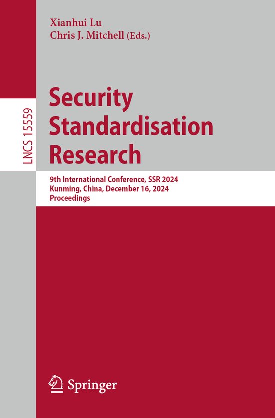 Lecture Notes in Computer Science15559- Security Standardisa ... - cover