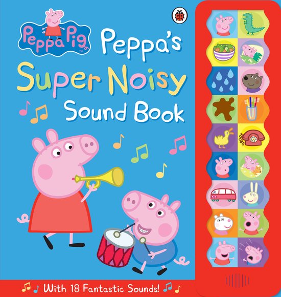 Peppa Pig Peppas Super Noisy Sound Book - cover
