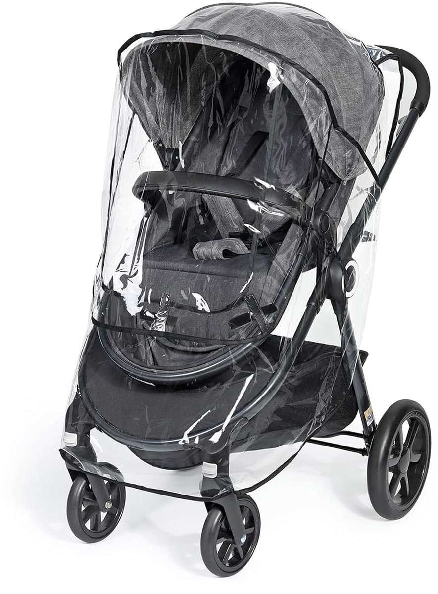 Qwali Regenhoes Kinderwagen Universeel - Wandelwagen - Regenhoes Buggy - Kinderwagen Accessoires