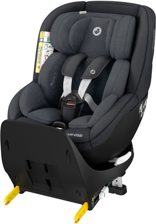 Maxi-Cosi Mica Pro Eco i-Size Autostoeltje - 360° draaibaar - Gerecyclede stoffen - Authentic Graphite - Vanaf de geboorte tot ca. 4 jaar