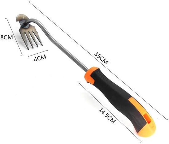 Weed Cutter with Handle - Manual Weed Remover Tool - Stainless Steel Garden Weed Tools - Dandelion Removal van Merkloos	 — afbeelding 4
