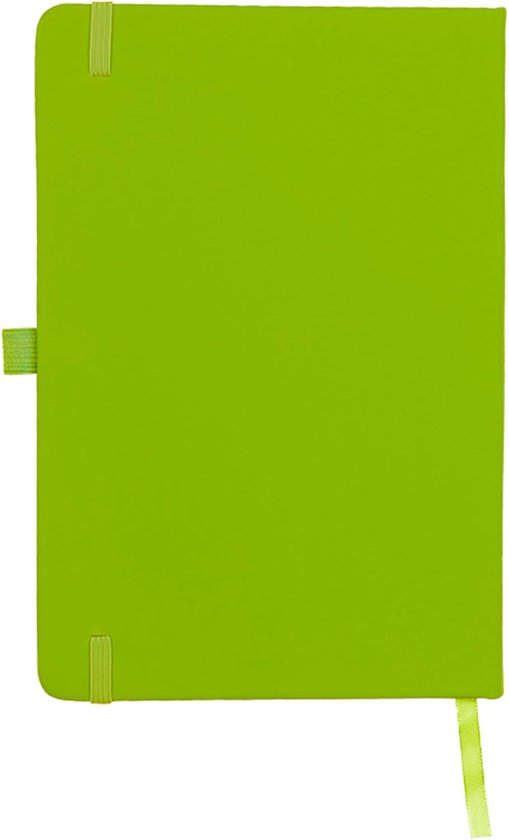 Stijlvol A5 Notitieboek met Luxe Hardcover en Penlus - Limoen
