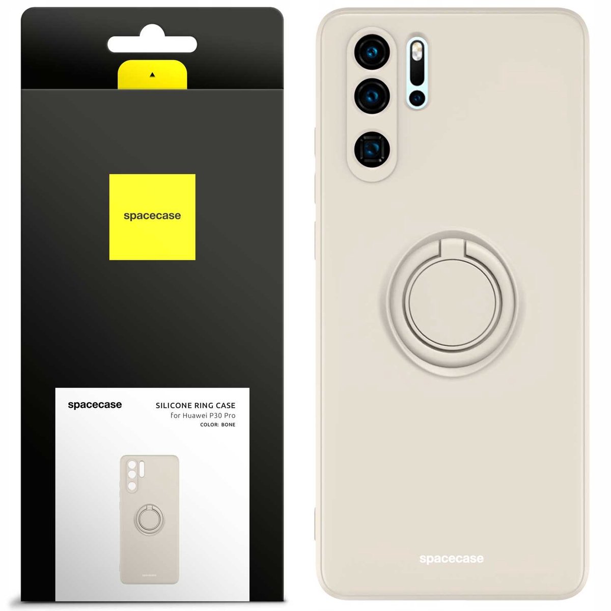 Spacecase Case Siliconen Afdekring Voor Huawei P30 Pro Bone