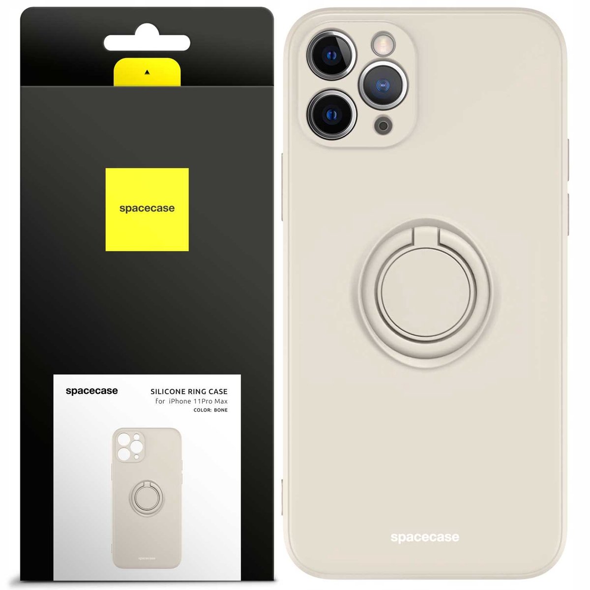 Spacecase Siliconen Ringhoesje Voor Iphone 11 Pro Max Botbescherming
