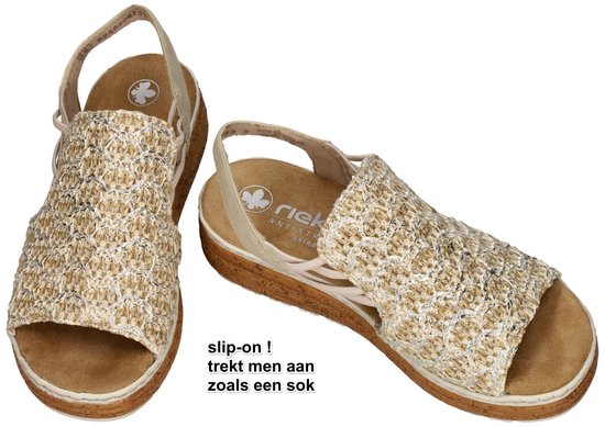 Rieker - Femme - beige - sandales - taille 42