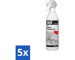 HG X - Tegen Houtworm - Eenvoudige Bestrijding - 500 ml - Bulkverpakking - 5 stuks