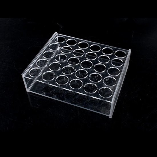 Transparante Test Tube Rack - Dubbele Rij Kolom - Dropper Rack ...
