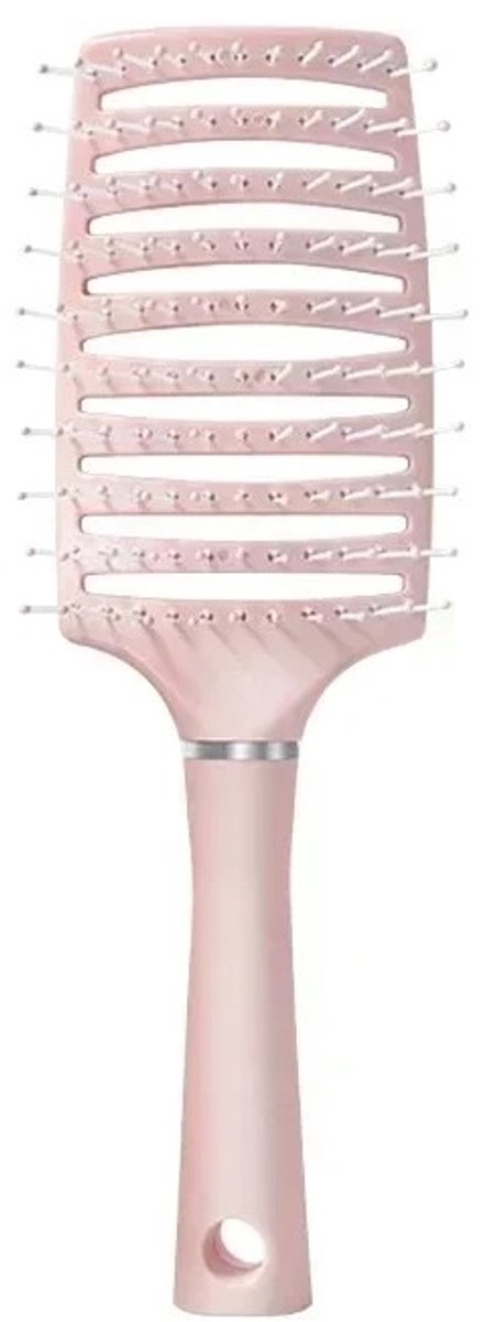 Roze Luchtkussen Haarborstel - Anti-Haaruitval en Geschikt voor Alle Haartypes