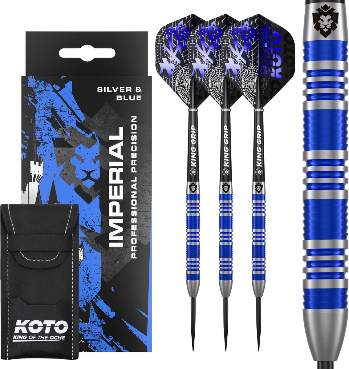 KOTO Imperial Silver Blue 80% - Dartpijlen 23 Gram