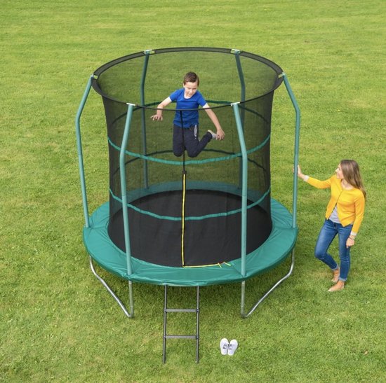 Premium Trampoline met Veiligheidsnet - Rechthoekig - 244 x 366 cm